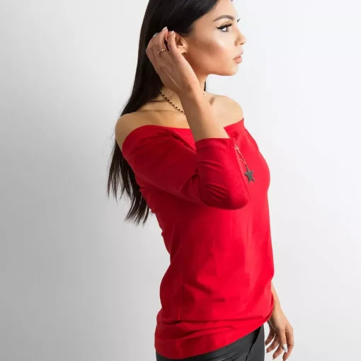 JEANS Pitkähihaiset Paidat>Basic Live Off Shoulder paita punainen