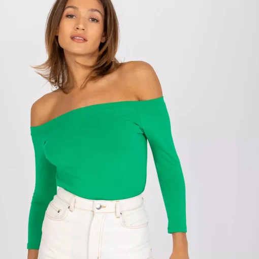 JEANS Pitkähihaiset Paidat>Basic Live Off Shoulder paita vihreä