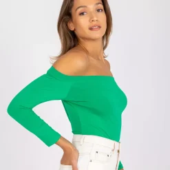 JEANS Pitkähihaiset Paidat></noscript>Basic Live Off Shoulder paita vihreä