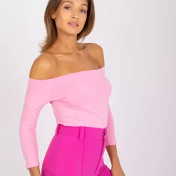 JEANS Pitkähihaiset Paidat></noscript>Basic Live Off Shoulder paita pinkki
