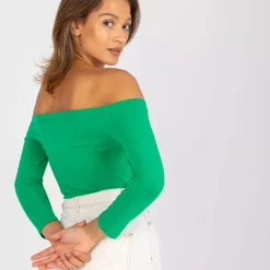 JEANS Pitkähihaiset Paidat></noscript>Basic Live Off Shoulder paita vihreä