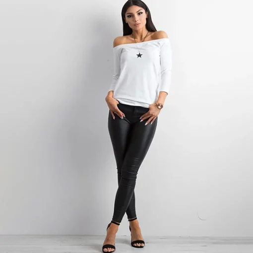 JEANS Pitkähihaiset Paidat>Basic Live Off Shoulder paita valkoinen
