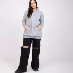 JEANS Hupparit></noscript>Basic Luna huppari vaaleanharmaa