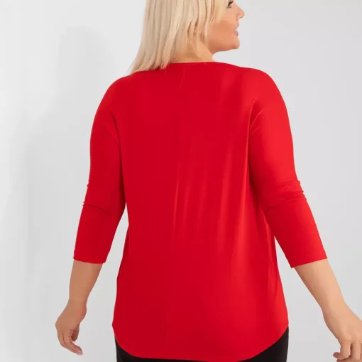 JEANS Pitkähihaiset Paidat | Plus!>Basic Mariel trikoopaita punainen