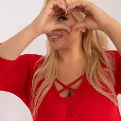JEANS Pitkähihaiset Paidat | Plus!></noscript>Basic Mariel trikoopaita punainen