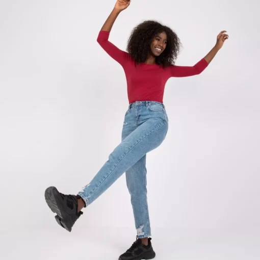 JEANS Pitkähihaiset Paidat>Basic Mona paita burgundi