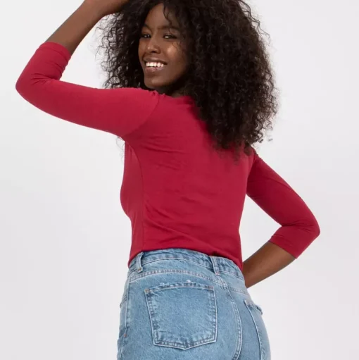 JEANS Pitkähihaiset Paidat>Basic Mona paita burgundi