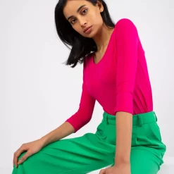 JEANS Pitkähihaiset Paidat>Basic Mona paita fuksia