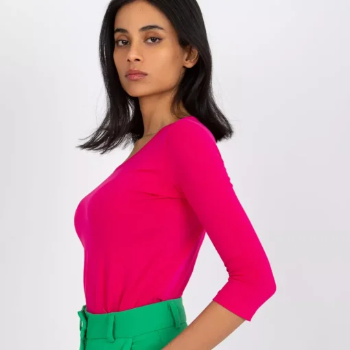JEANS Pitkähihaiset Paidat>Basic Mona paita fuksia