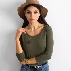 JEANS Pitkähihaiset Paidat>Basic Mona paita khaki