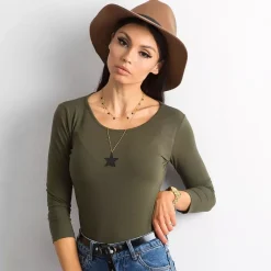 JEANS Pitkähihaiset Paidat></noscript>Basic Mona paita khaki