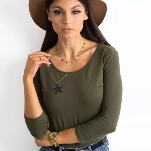 JEANS Pitkähihaiset Paidat>Basic Mona paita khaki