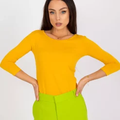JEANS Pitkähihaiset Paidat>Basic Mona paita mustard