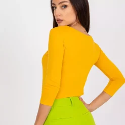 JEANS Pitkähihaiset Paidat>Basic Mona paita mustard