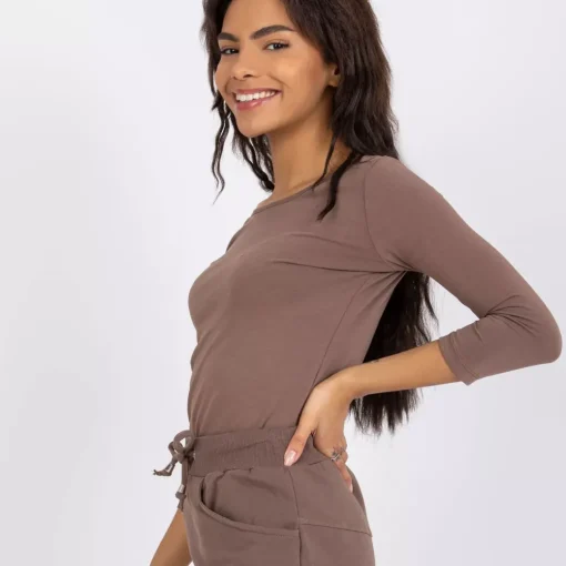 JEANS Pitkähihaiset Paidat>Basic Mona paita ruskea