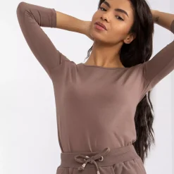JEANS Pitkähihaiset Paidat></noscript>Basic Mona paita ruskea