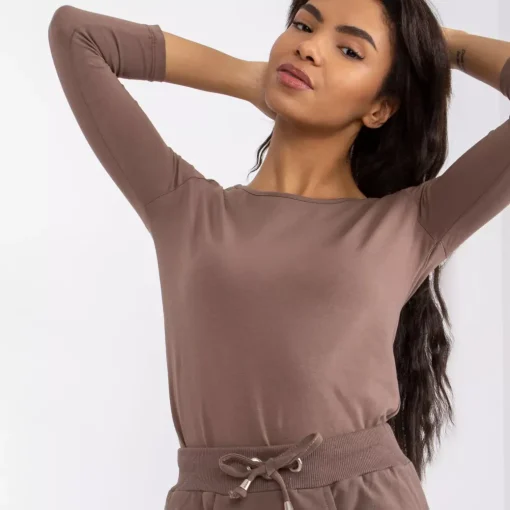 JEANS Pitkähihaiset Paidat>Basic Mona paita ruskea
