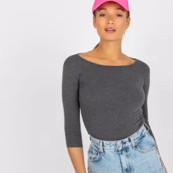 JEANS Pitkähihaiset Paidat>Basic Mona paita tummanharmaa
