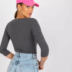 JEANS Pitkähihaiset Paidat>Basic Mona paita tummanharmaa