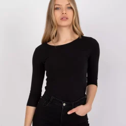 JEANS Pitkähihaiset Paidat>Basic Mona trikoopaita musta