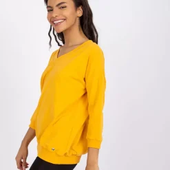 JEANS Pitkähihaiset Paidat>Basic Oliwia trikoopaita mustard