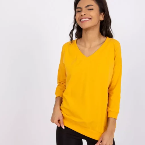 JEANS Pitkähihaiset Paidat>Basic Oliwia trikoopaita mustard