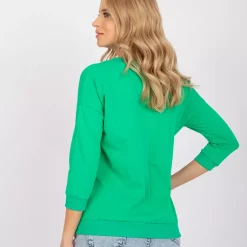 JEANS Pitkähihaiset Paidat></noscript>Basic Oliwia trikoopaita vihreä