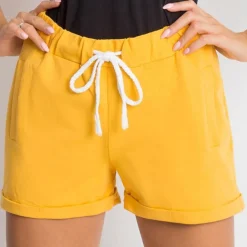 JEANS Shortsit Ja Caprit></noscript>Basic Prestige trikooshortsit keltainen