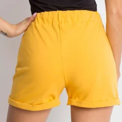 JEANS Shortsit Ja Caprit></noscript>Basic Prestige trikooshortsit keltainen