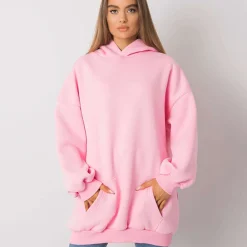 JEANS Hupparit>Basic Roselle collegehuppari pinkki