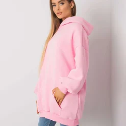 JEANS Hupparit>Basic Roselle collegehuppari pinkki