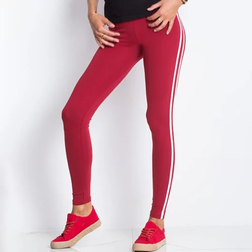 JEANS Leggingsit>Basic Stripes leggingsit t.punainen