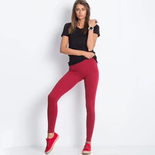 JEANS Leggingsit>Basic Stripes leggingsit t.punainen