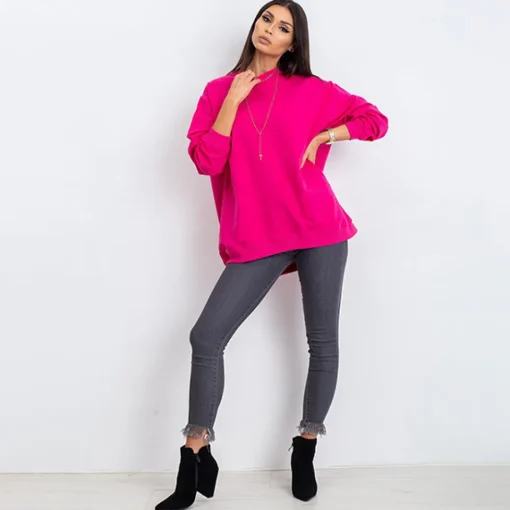 JEANS Pitkähihaiset Paidat>Basic Twist trikoopaita fuksia
