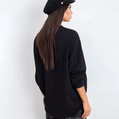 JEANS Pitkähihaiset Paidat></noscript>Basic Twist trikoopaita musta