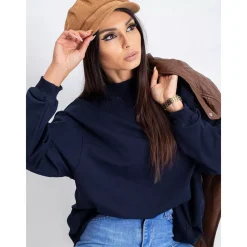 JEANS Pitkähihaiset Paidat></noscript>Basic Twist trikoopaita navy