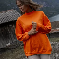 JEANS Pitkähihaiset Paidat>Basic Twist trikoopaita oranssi