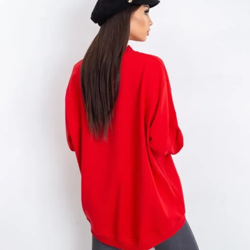 JEANS Pitkähihaiset Paidat>Basic Twist trikoopaita punainen