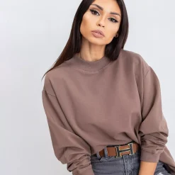 JEANS Pitkähihaiset Paidat>Basic Twist trikoopaita ruskea