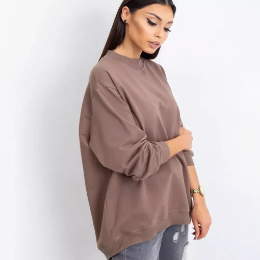 JEANS Pitkähihaiset Paidat>Basic Twist trikoopaita ruskea