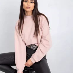 JEANS Pitkähihaiset Paidat></noscript>Basic Twist trikoopaita roosa