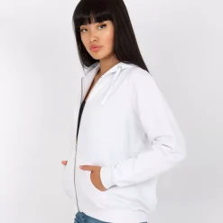 JEANS Hupparit>Basic Zip Up huppari valkoinen