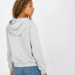 JEANS Hupparit></noscript>Basic Zip Up hupparitakki vaaleanharmaa