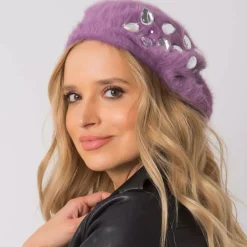 JEANS Baskerit>Baskeri suurilla strasseilla purppura