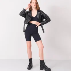 JEANS Shortsit Ja Caprit></noscript>BSL taskulliset pyöräilyhortsit musta