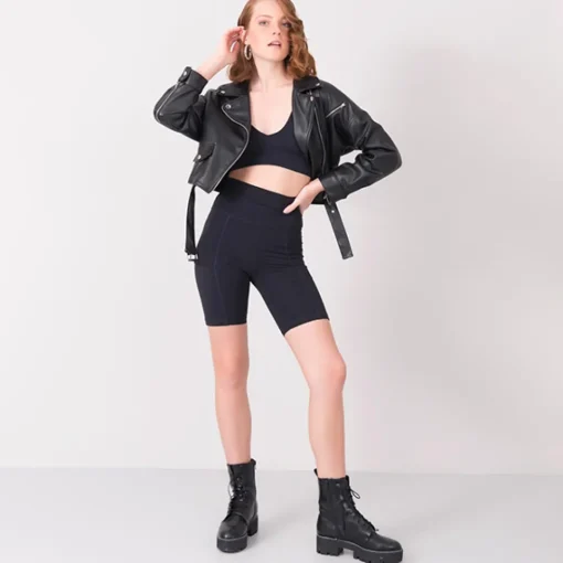 JEANS Shortsit Ja Caprit>BSL taskulliset pyöräilyhortsit musta