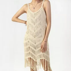 JEANS Minimekot>C Rose Beach hapsumekko beige