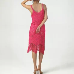 JEANS Minimekot>C Rose Beach hapsumekko fuksia