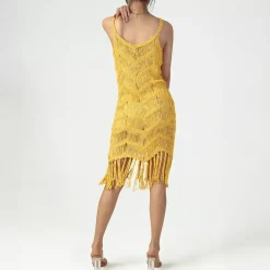 JEANS Minimekot>C Rose Beach hapsumekko keltainen