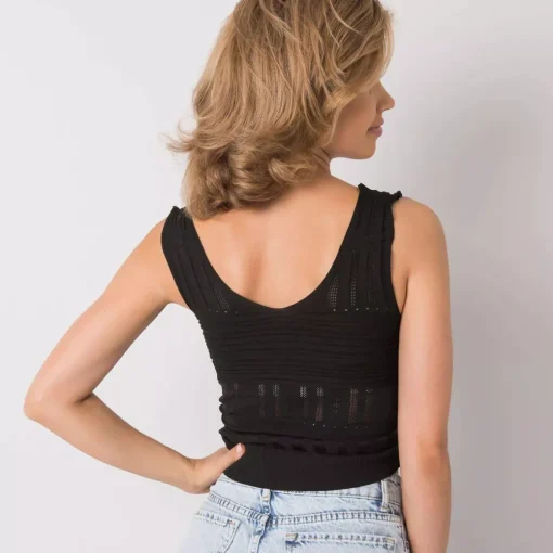 JEANS Lyhythihaiset Paidat Ja Topit>Calben Astrid neuletoppi musta